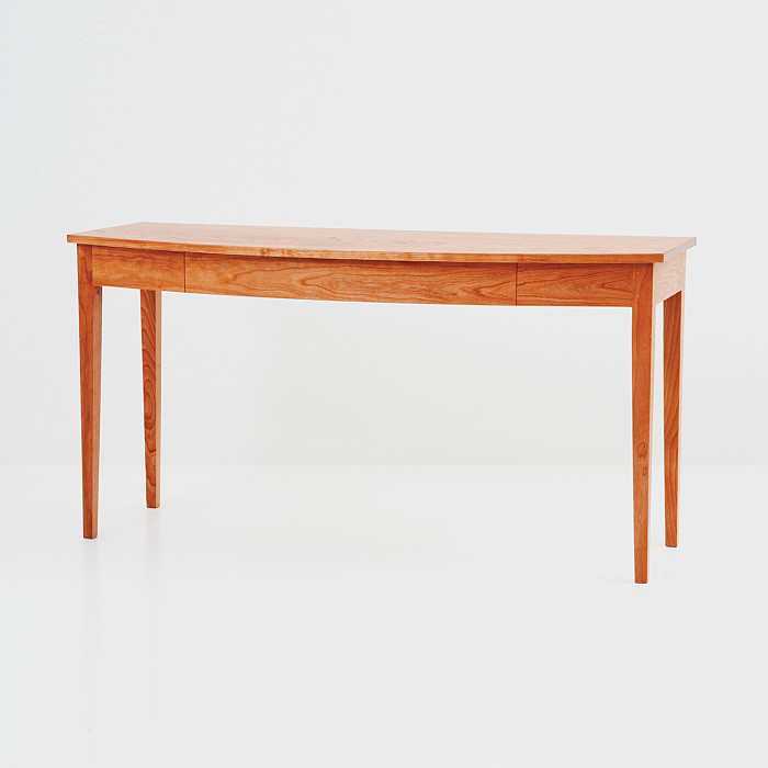 Bowfront Glove Table in Cherry