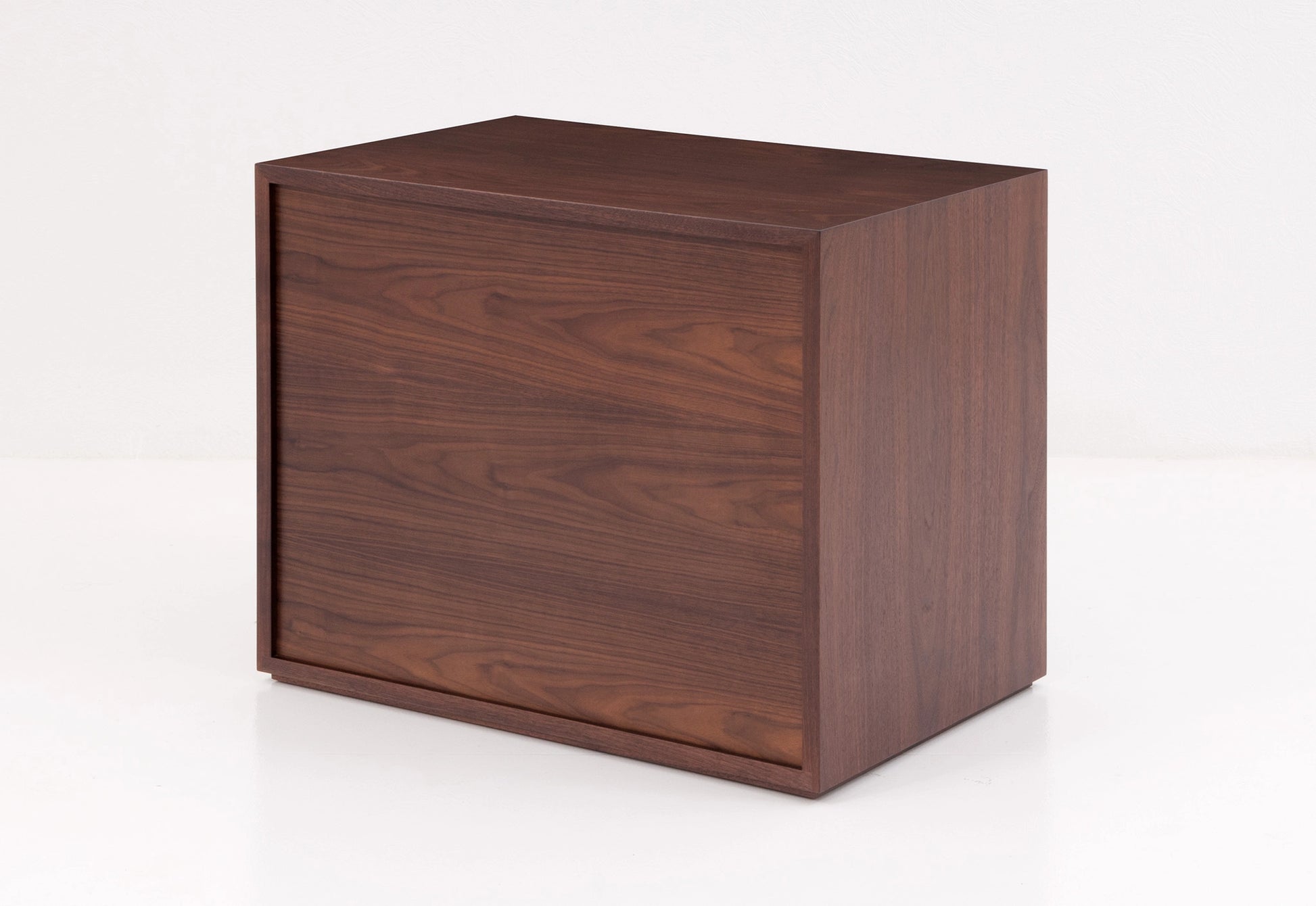 Wooden file case on a white background