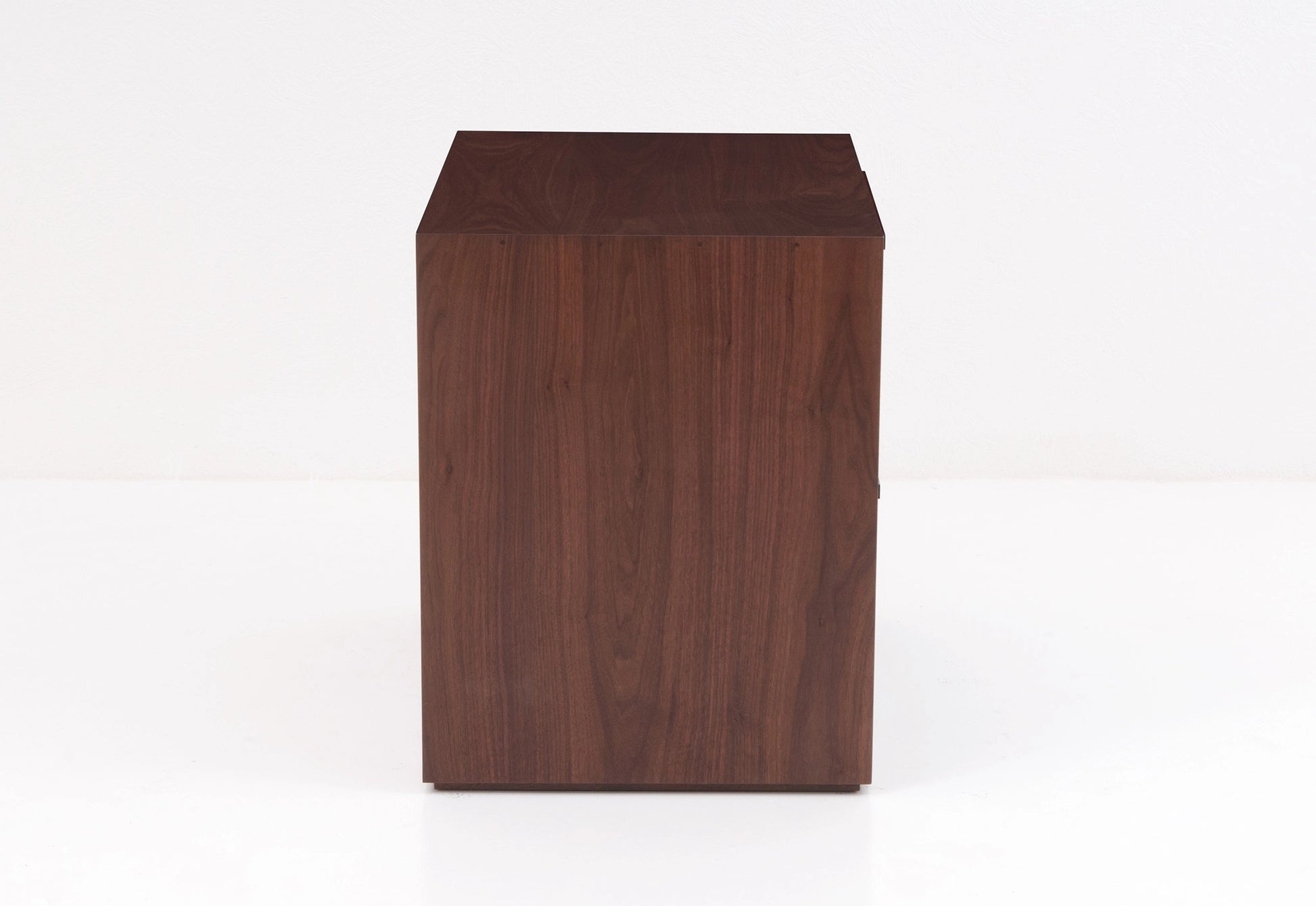 Wooden cube on a white background