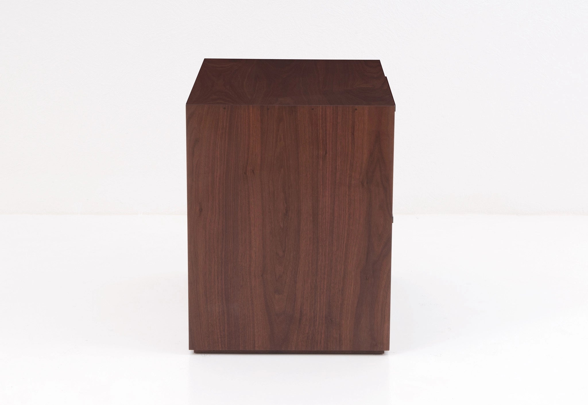 Wooden cube on a white background