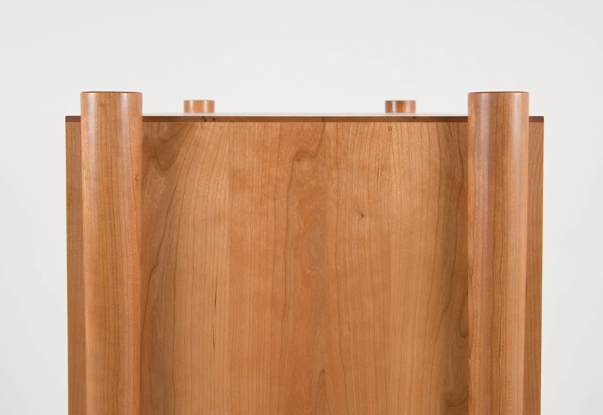 Wooden cabinet on a white background