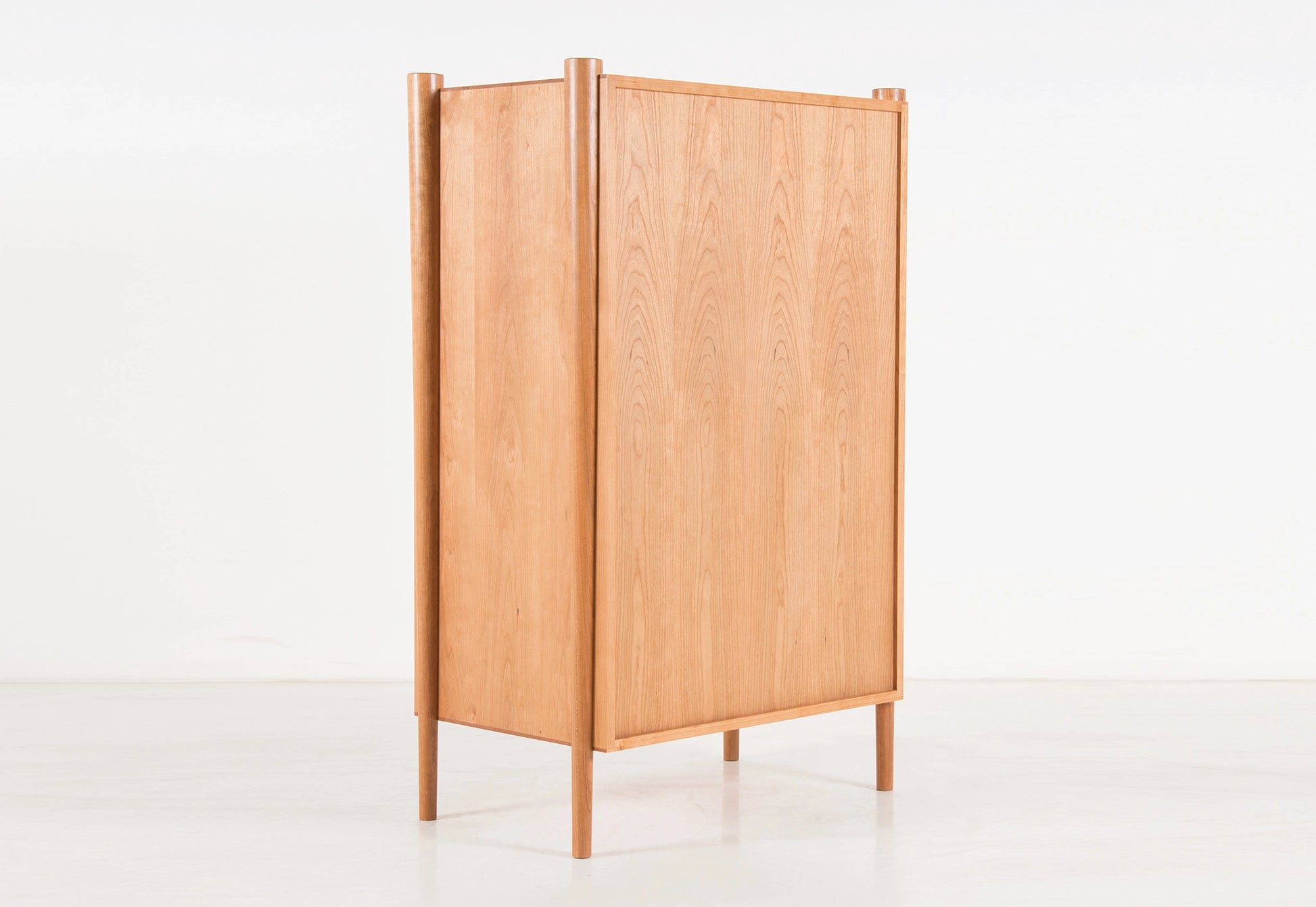 Wooden screen on a white background