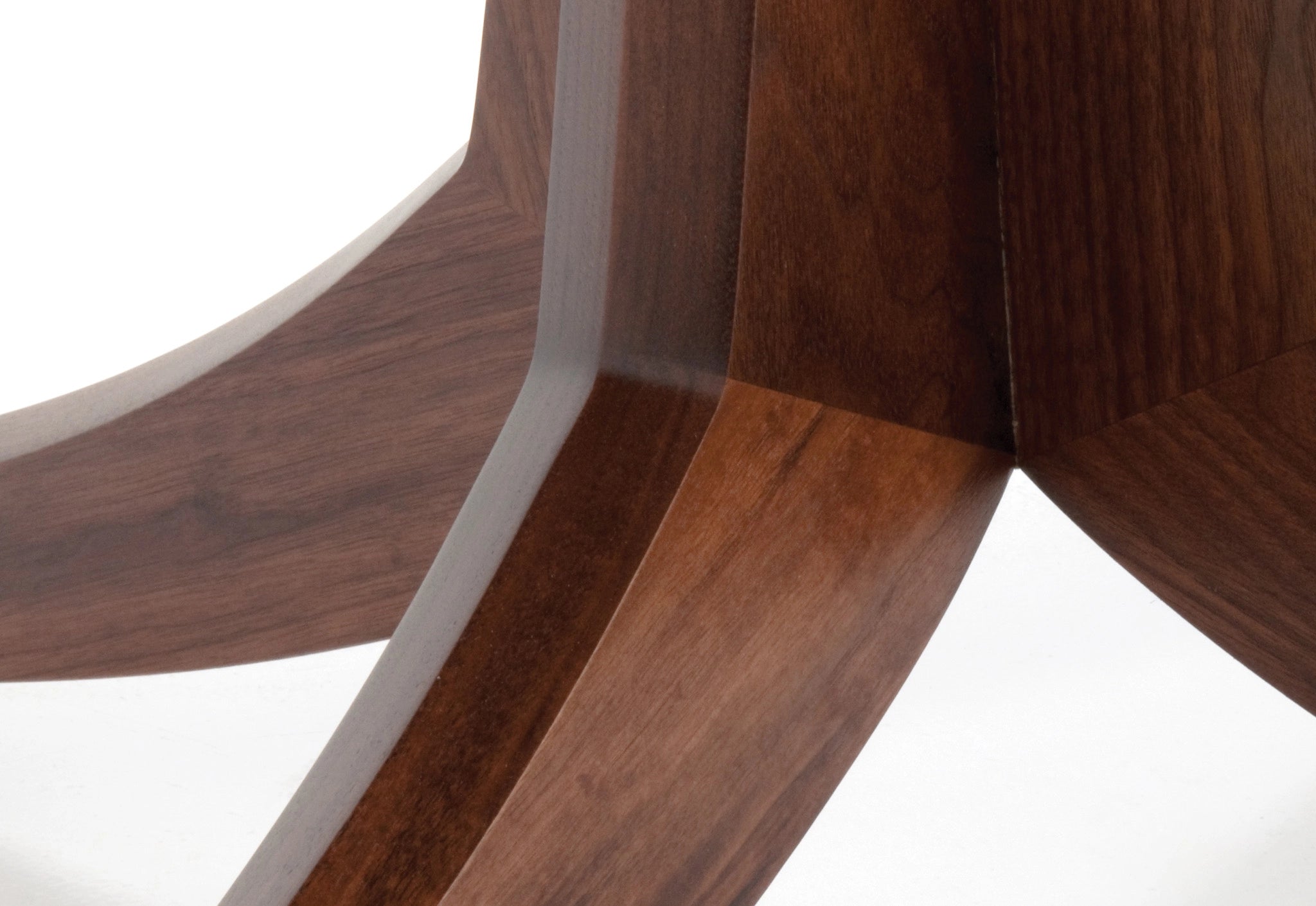 Close-up of a wooden chair with a white background