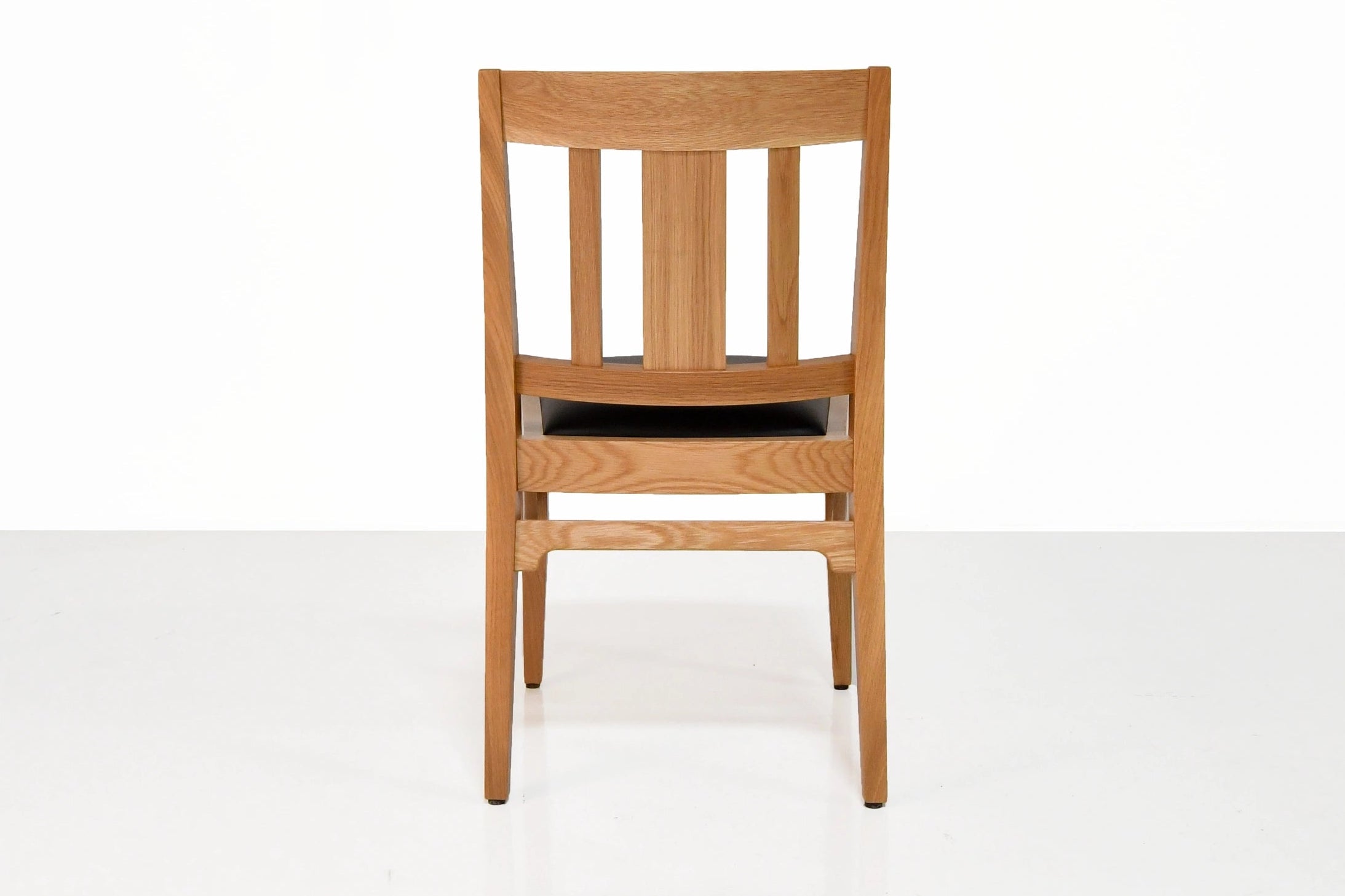 Wooden chair on a white background
