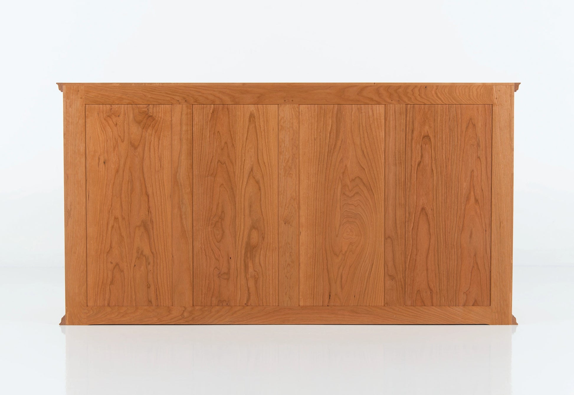 Wooden panel with a white background
