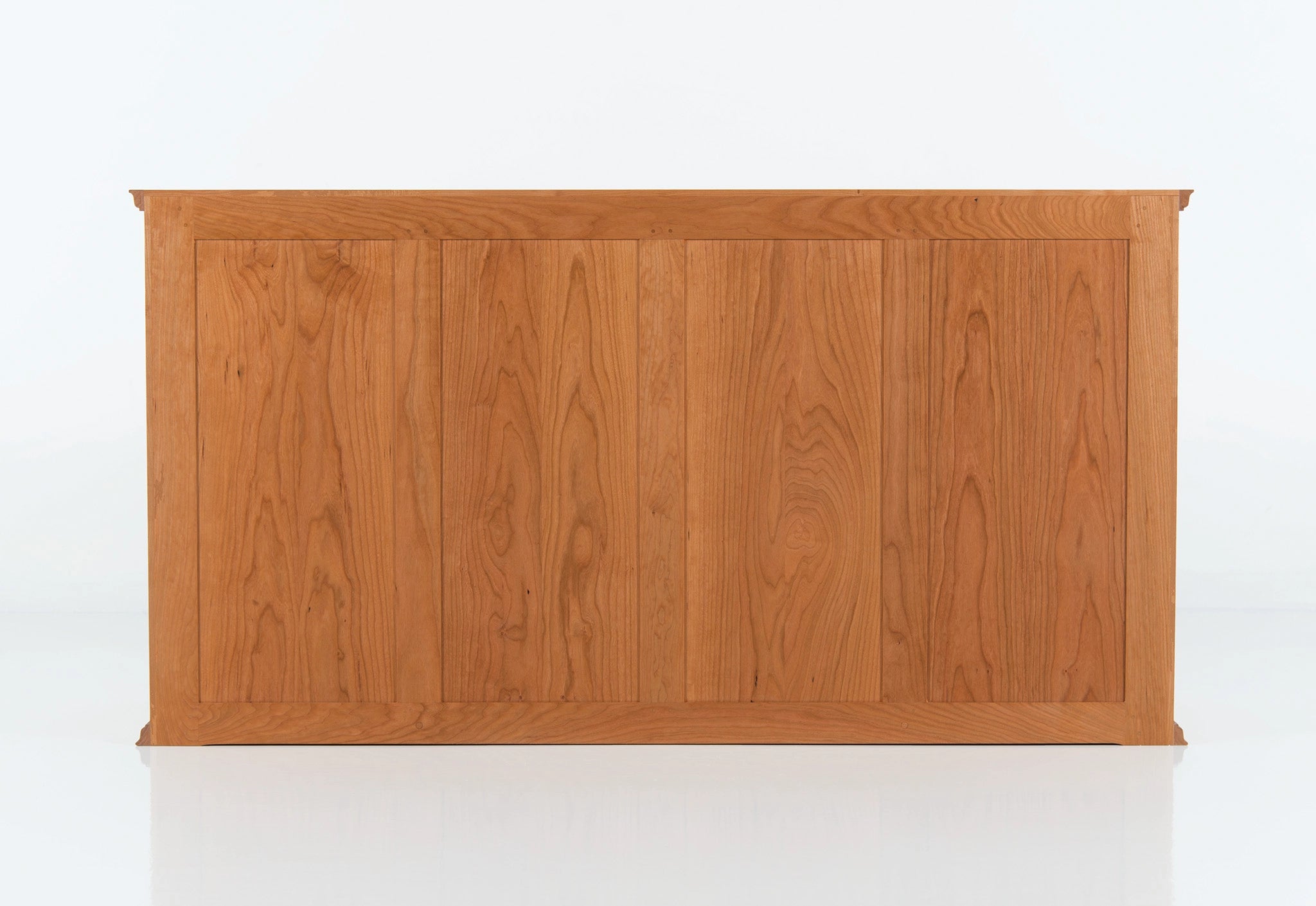 Wooden panel with a white background