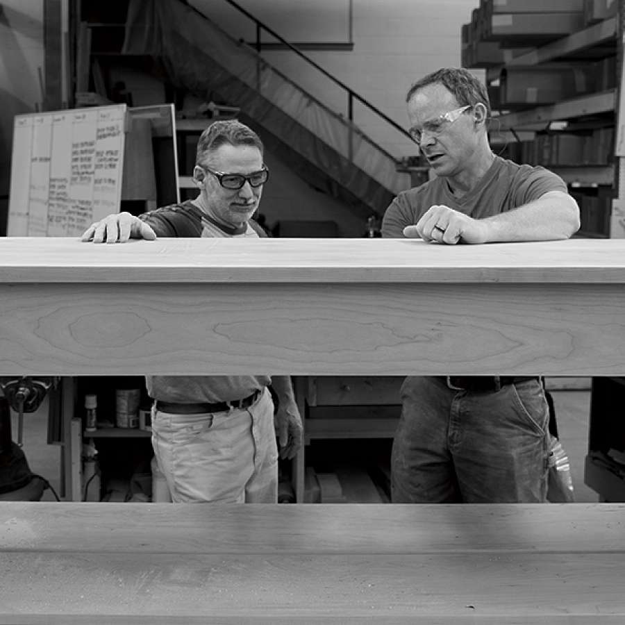 CIR Reviewing Wood Work - Thos. Moser