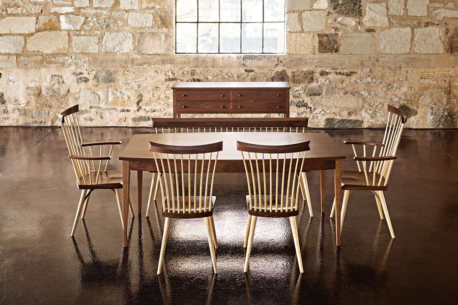 Eastward Arm Chair and Dining Table - Walnut