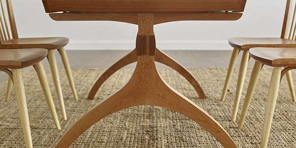 Wishbone Table Detail