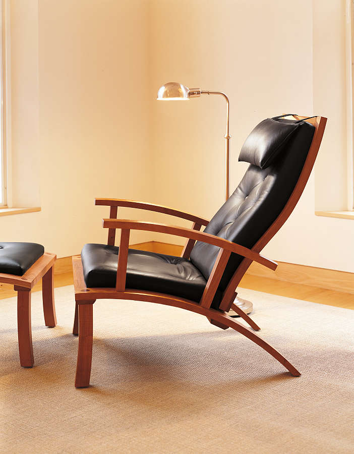 Thos. Moser - Our beautiful Lolling Chair is shaped to