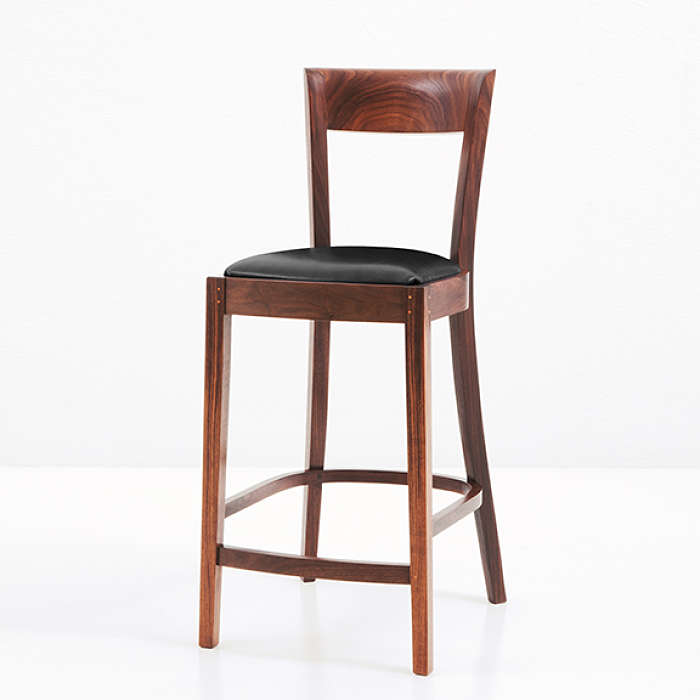 Harpswell Stool in Walnut