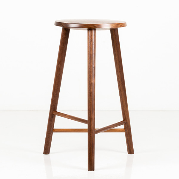 Hallowell Stool in Walnut