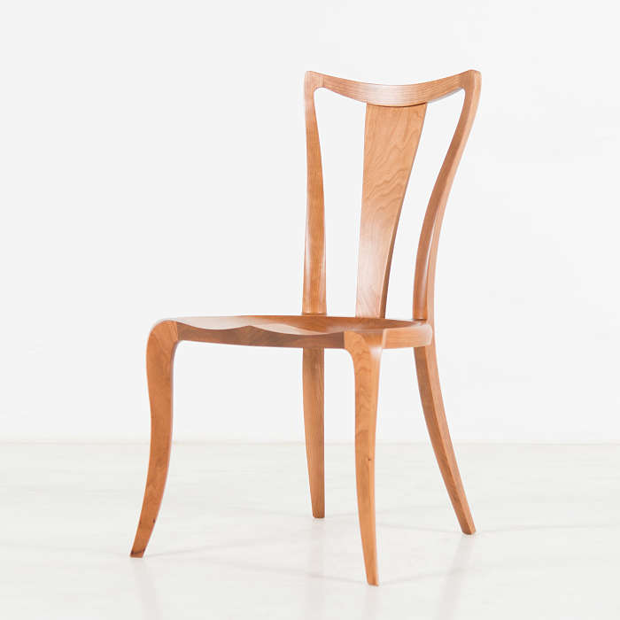 Pasadena Side Chair with Back in Cherry
