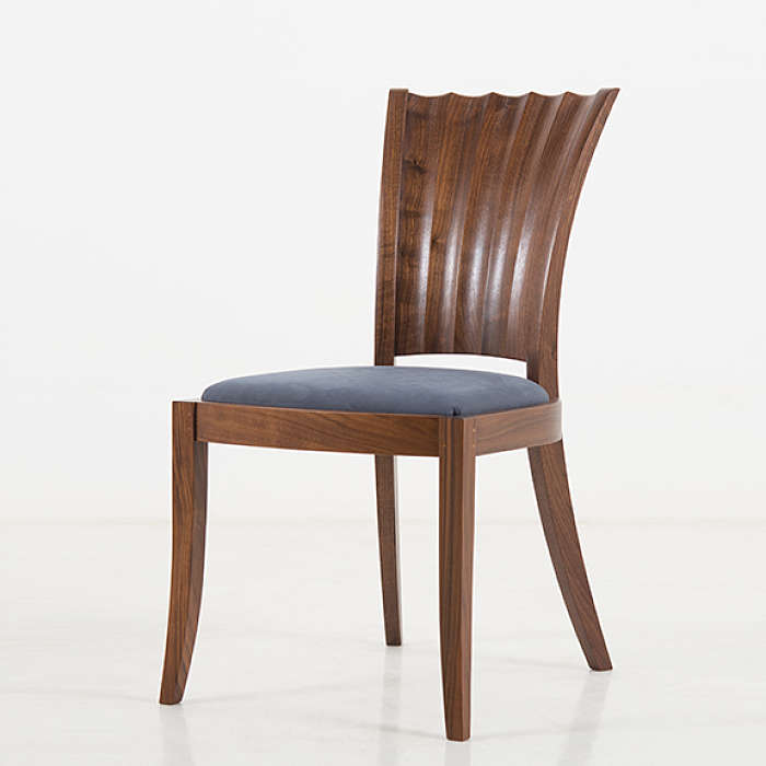 Aria Side Chair in Walnut
