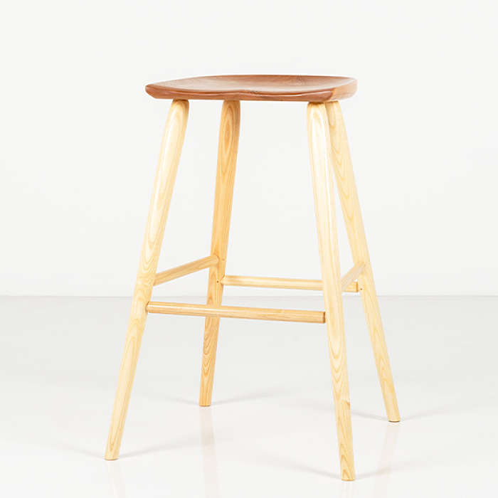 Coal Shovel Stool in Cherry