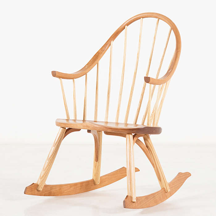 Child's Continuous Arm Chair in Cherry