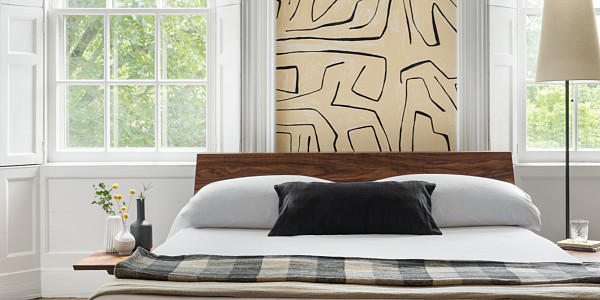 Edo Platform Bed in Walnut