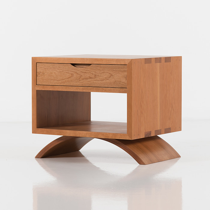 Vita Cube Side Table in Cherry