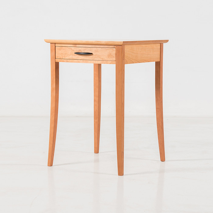 Crescent End Table in Cherry