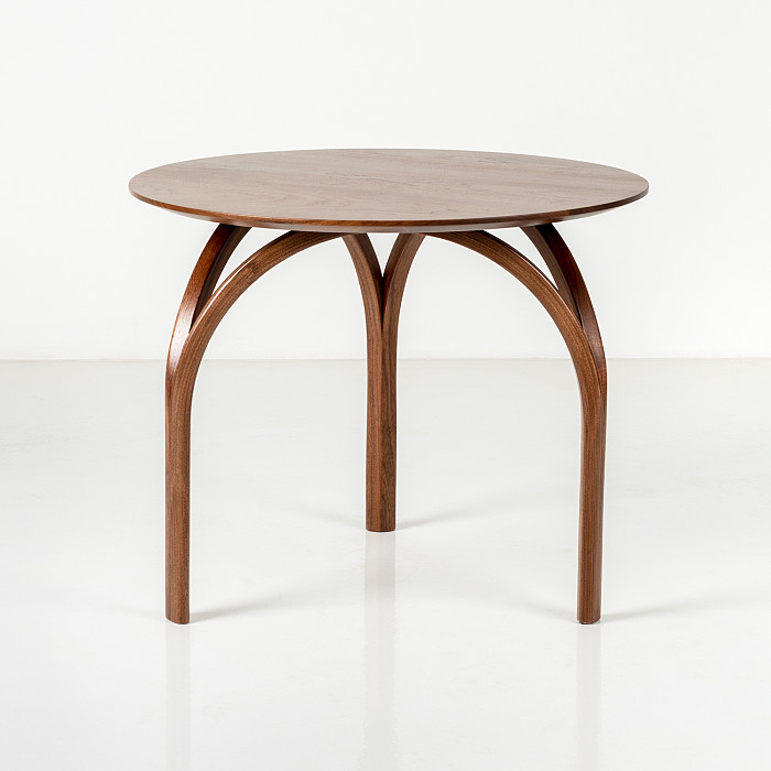 Round Vault Table in Walnut