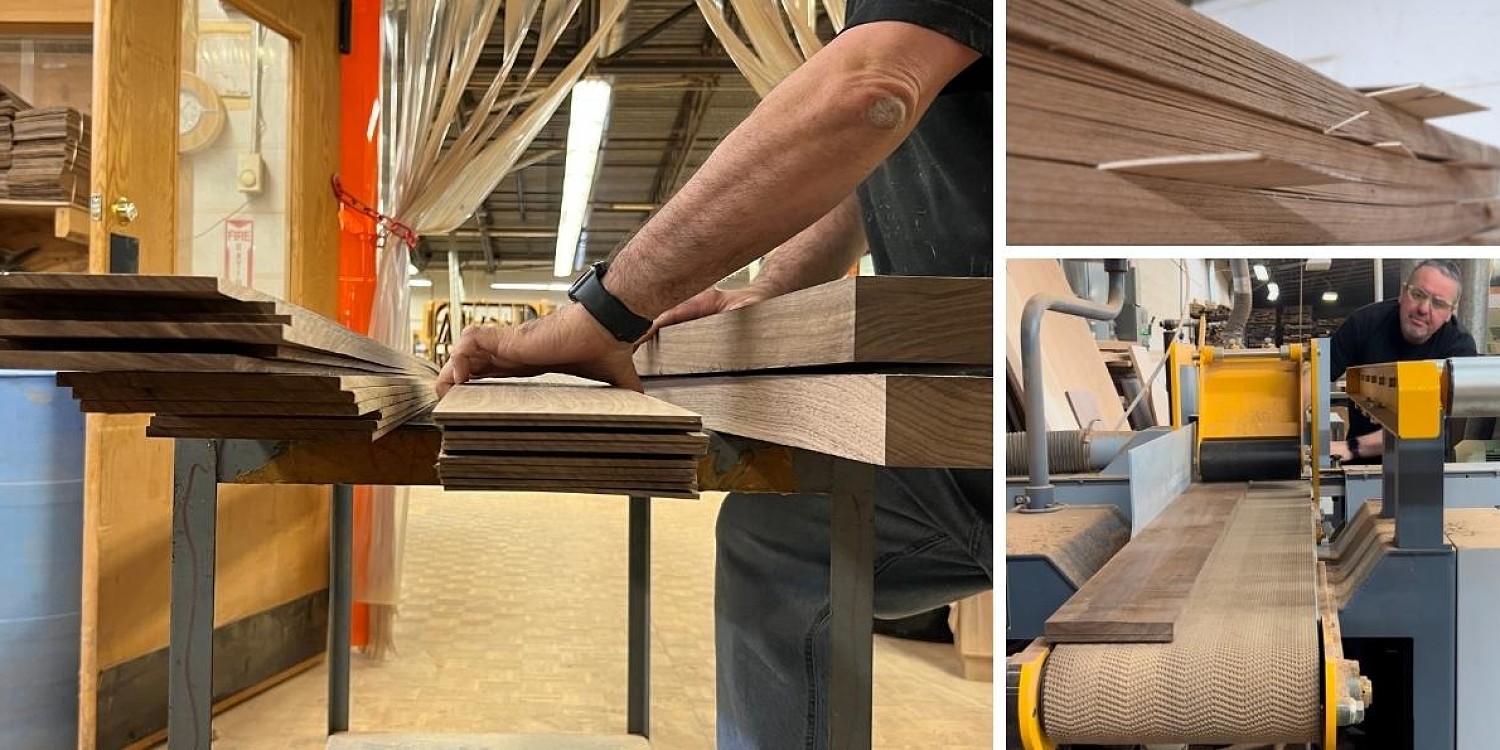 various stages of veneer