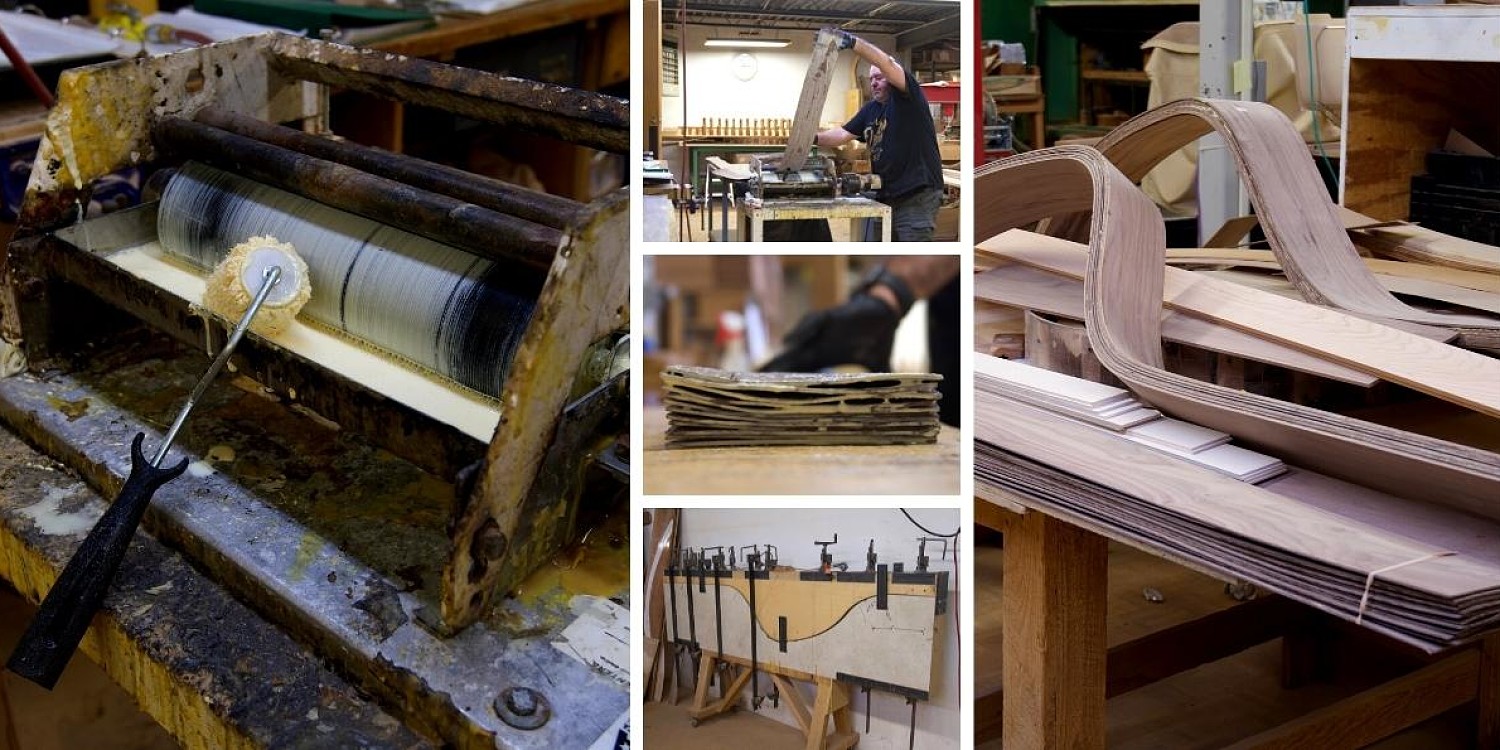 glue up of the chaise