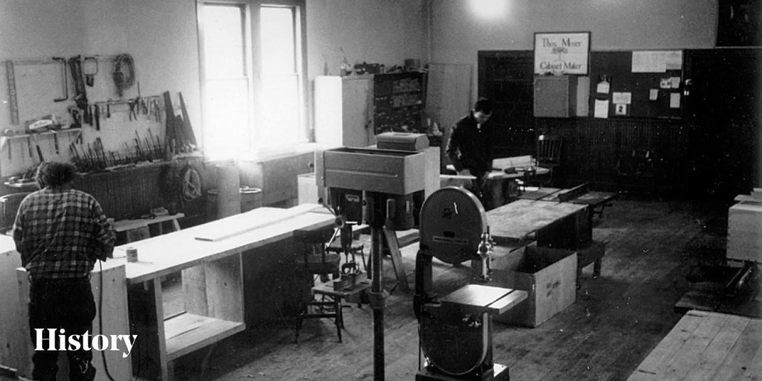 inside the grange hall workshop