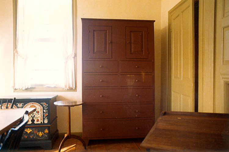 The first Dr. White's chest painted red