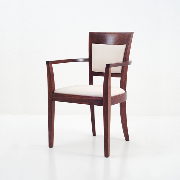 Harpswell Arm Chair with Back in Walnut