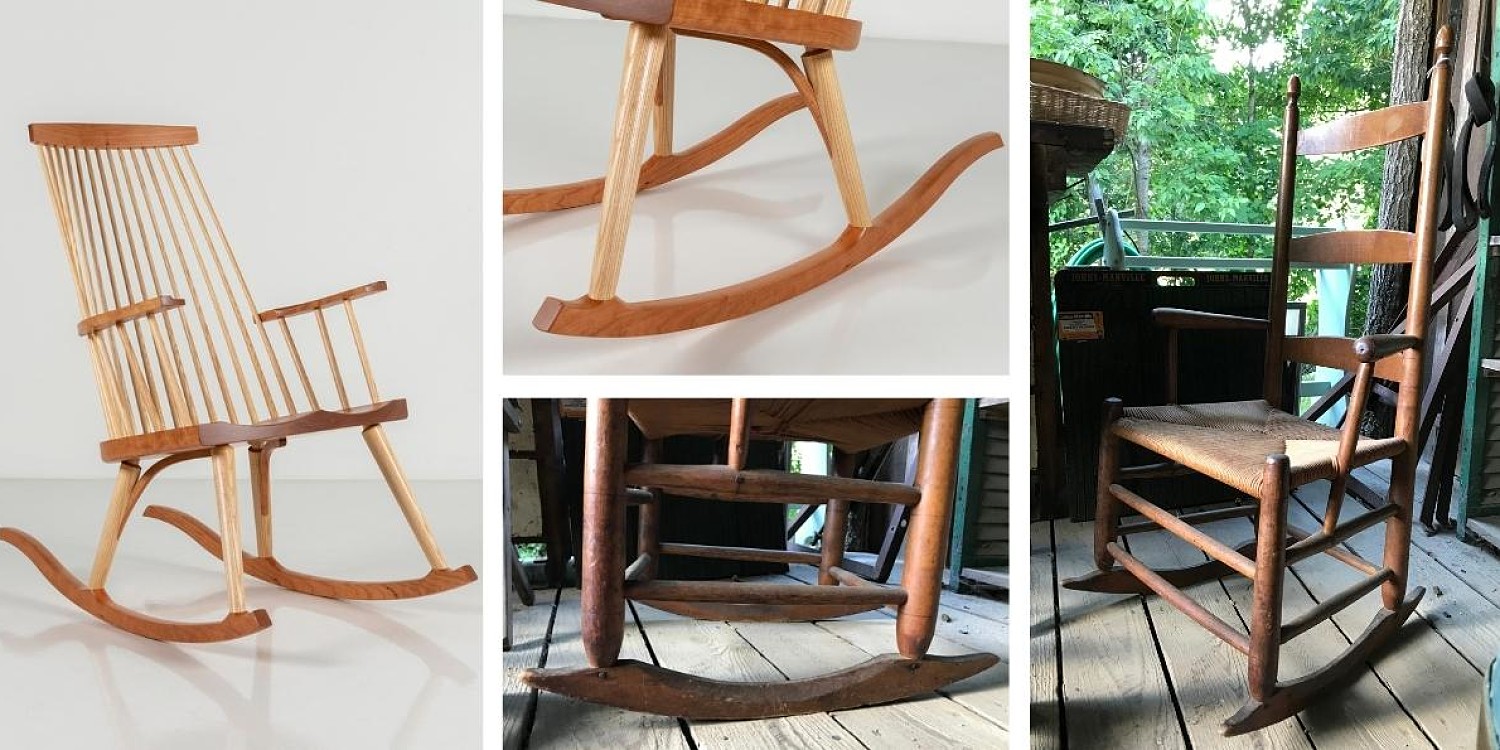 New Gloucester Rocker and Shaker ladderback rocker in situ
